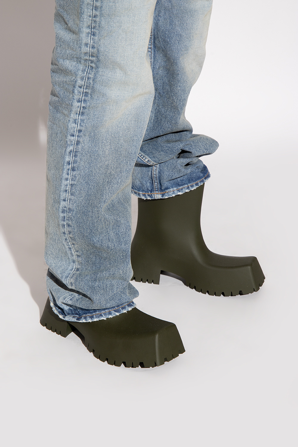 Green 'Trooper' rain boots Balenciaga - Vitkac Canada